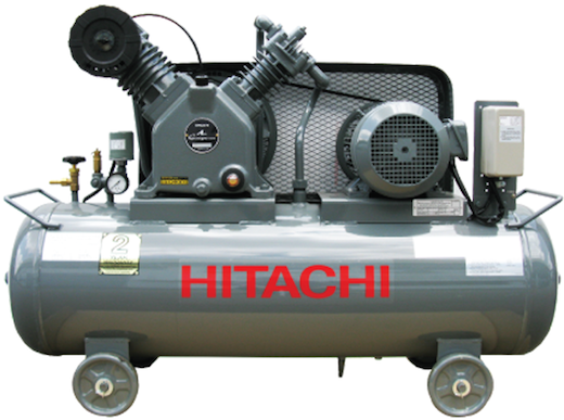Hitachi Bebicon Air Compressor 5hp, 8Bar, 158kg 3.7U-9.5V5A - Click Image to Close